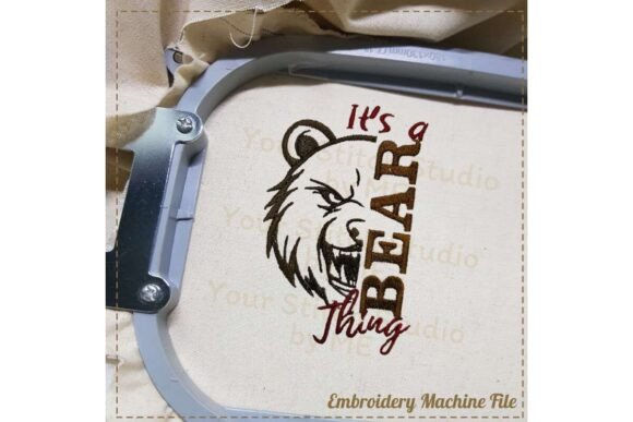 Bear Embroidery Design- Mascot School Review