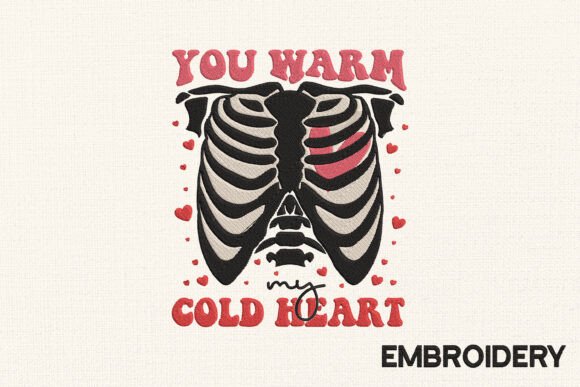 Cold Heart Skeleton Valentine Embroidery Review