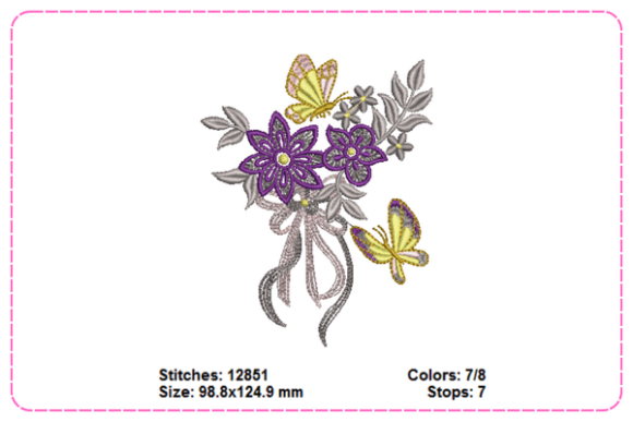 Flower Butterfly Embroidery Designs Review