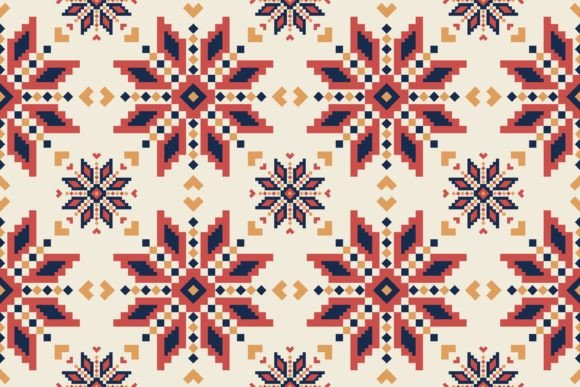Folk Embroidery Colorful Floral Pattern Review