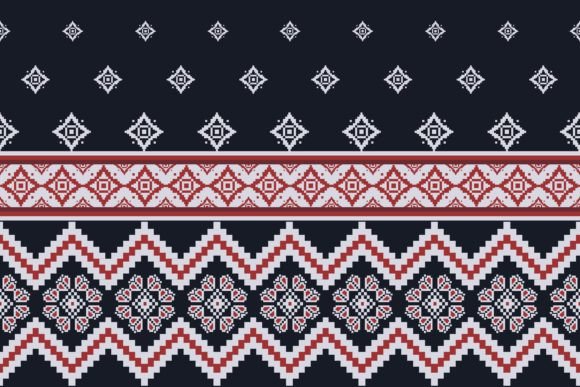 Folk Embroidery Floral Geometric Pattern Review