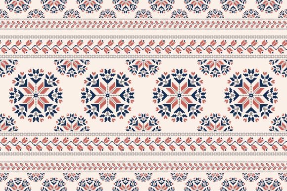 Folk Floral Embroidery Colorful Pattern Review
