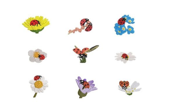 Ladybugs Embroidery Machine Files Review