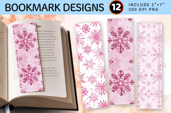 Pink Snowflakes Embroidery PNG Bookmark Review