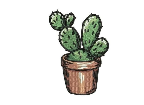 Potted Cactus Embroidery Design Review