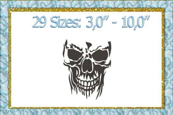 Skull Head Machine Embroidery Design Review