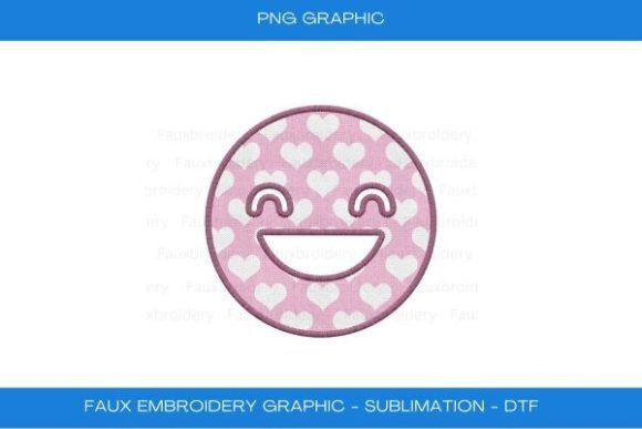 Smiley Face Faux Embroidery Graphic Review